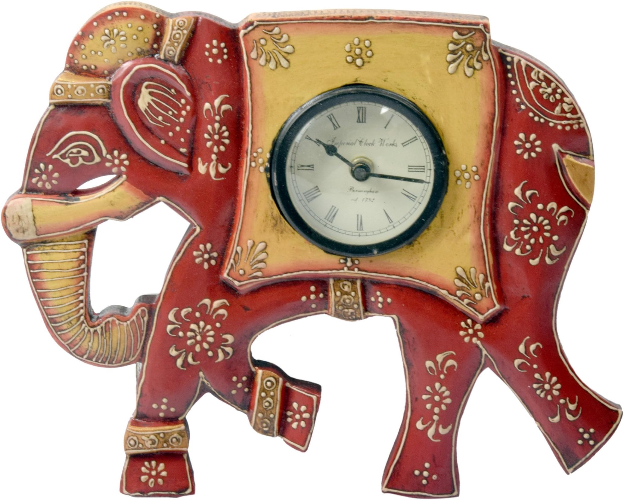 Ethnic Elephant wall Clock (Handicrafts/Gifts) - Deco Junction