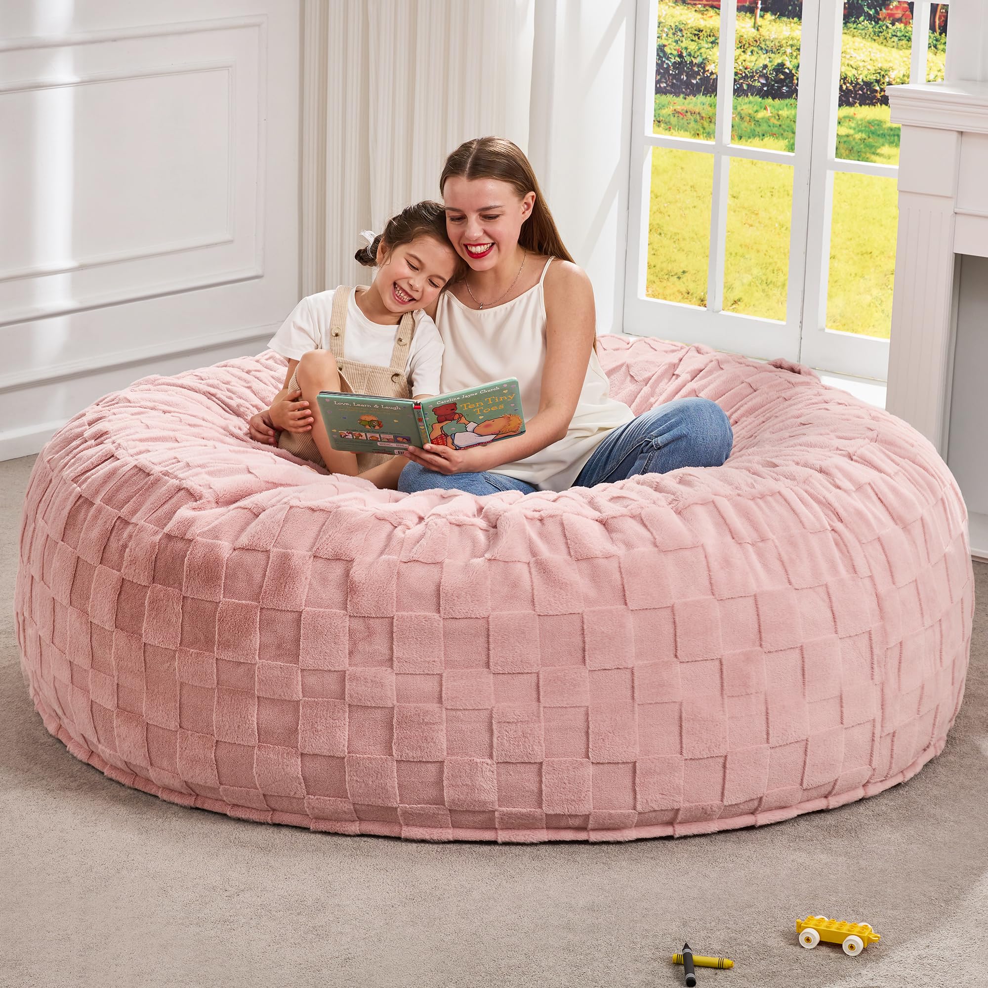 Hobestluk Giant Bean Bag Chairs 6FT Oversized BeanBag Chair for Adult Jumbo