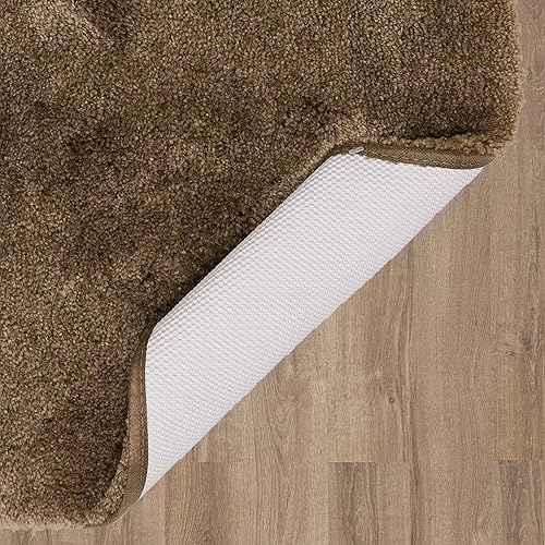 Miniatura 7 de Mohawk Home Tapete de baño real lavable a máquina, marrón nogal (1' 5" x 2')