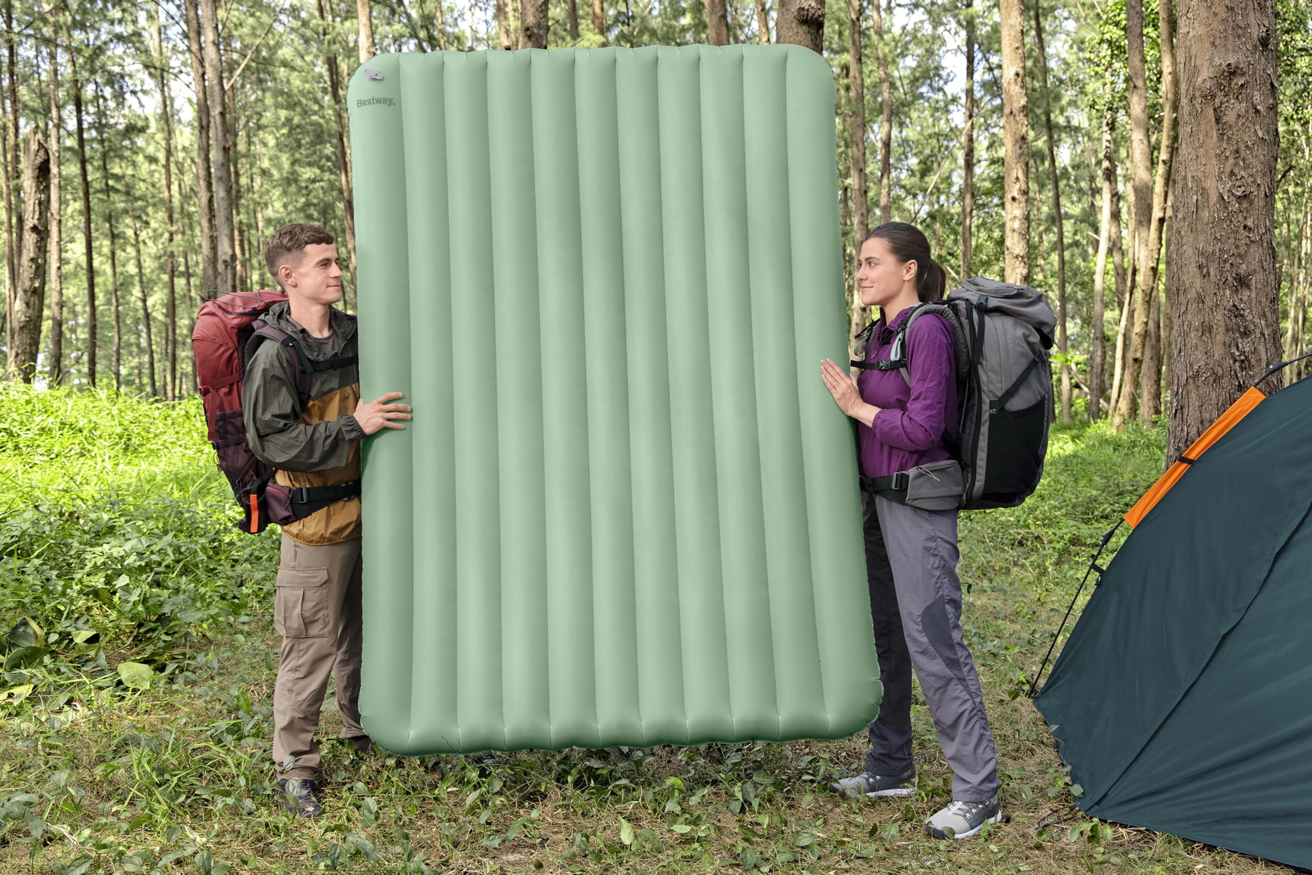 Bestway aufblasbare Doppel-Isomatte AdventuRest 203 x 142 x 15 cm