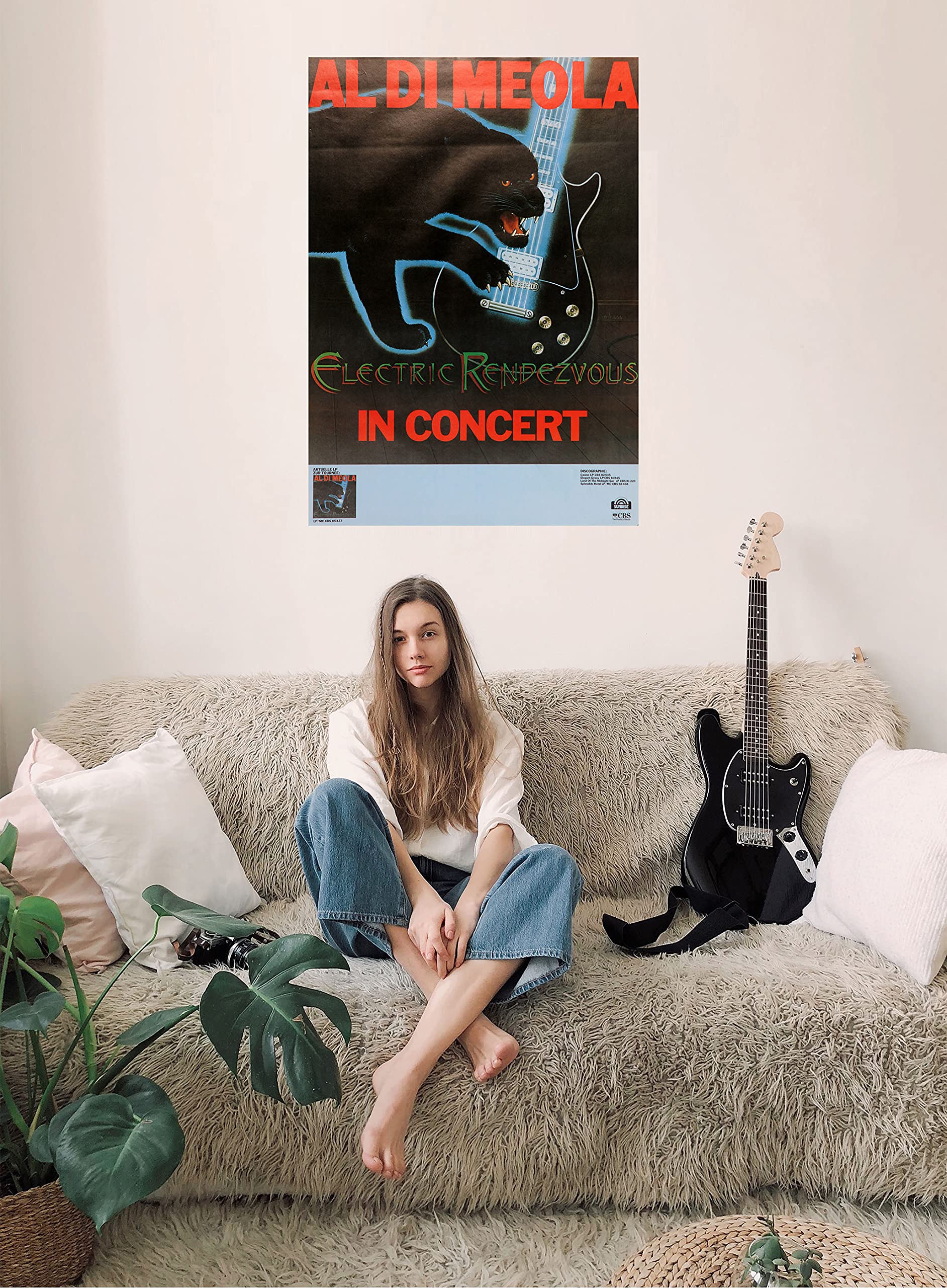 Premium Poster/Plakat | DIN A1 | Wanddeko | Live Konzert Veranstaltung » Alo Di Meola - Electric Rendezvous, No Town 1982 «