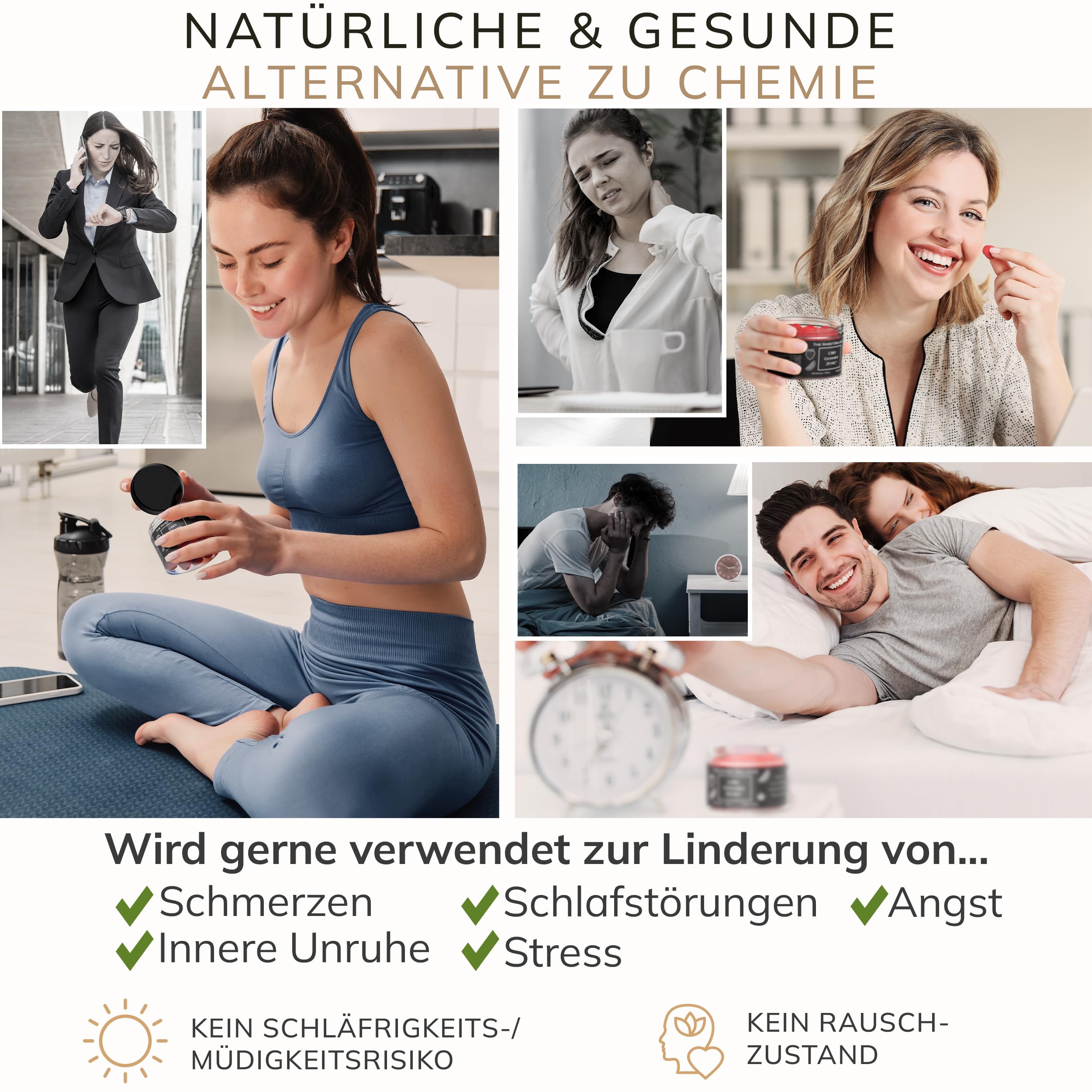 THE SWEET BALANCE - Vegane Fruchtgummis/Nahrungsergänzung für Entspannung RELAX GUMMIES 25mg - Dose mit 30 Stück als Vorrat oder zum Verschenken - für Erwachsene (5)