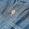 Camisas de Hombre Casual Grandes y Altos Manga Larga Denim Botones Tshirt Ajustada Cuello Sólido con Bolsillos 5
