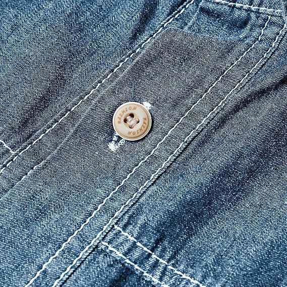 Chemise Homme En Jean à Manches Longues - Tissu Respirant, Coupe Décontractée - Grande Taille Disponible