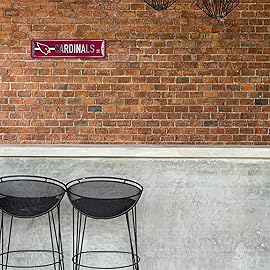 NFL Arizona Cardinals Home Dcor Metal Street Sign (4 x 15) - Great for Home, Office, Bedroom, & Man Cave - Made by Rico Industries