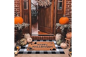 Halloween Decor Doormat Combo Set: Spooky Season Welcome