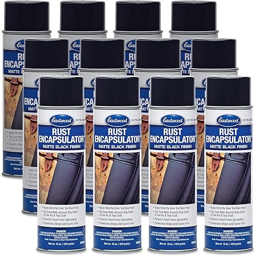 Miniatura 10 de Eastwood Aerosol encapsulador de óxido, secado rápido, con resistencia a los rayos UV y al calor hasta 400 grados Fahrenheit, 15 onzas, negro