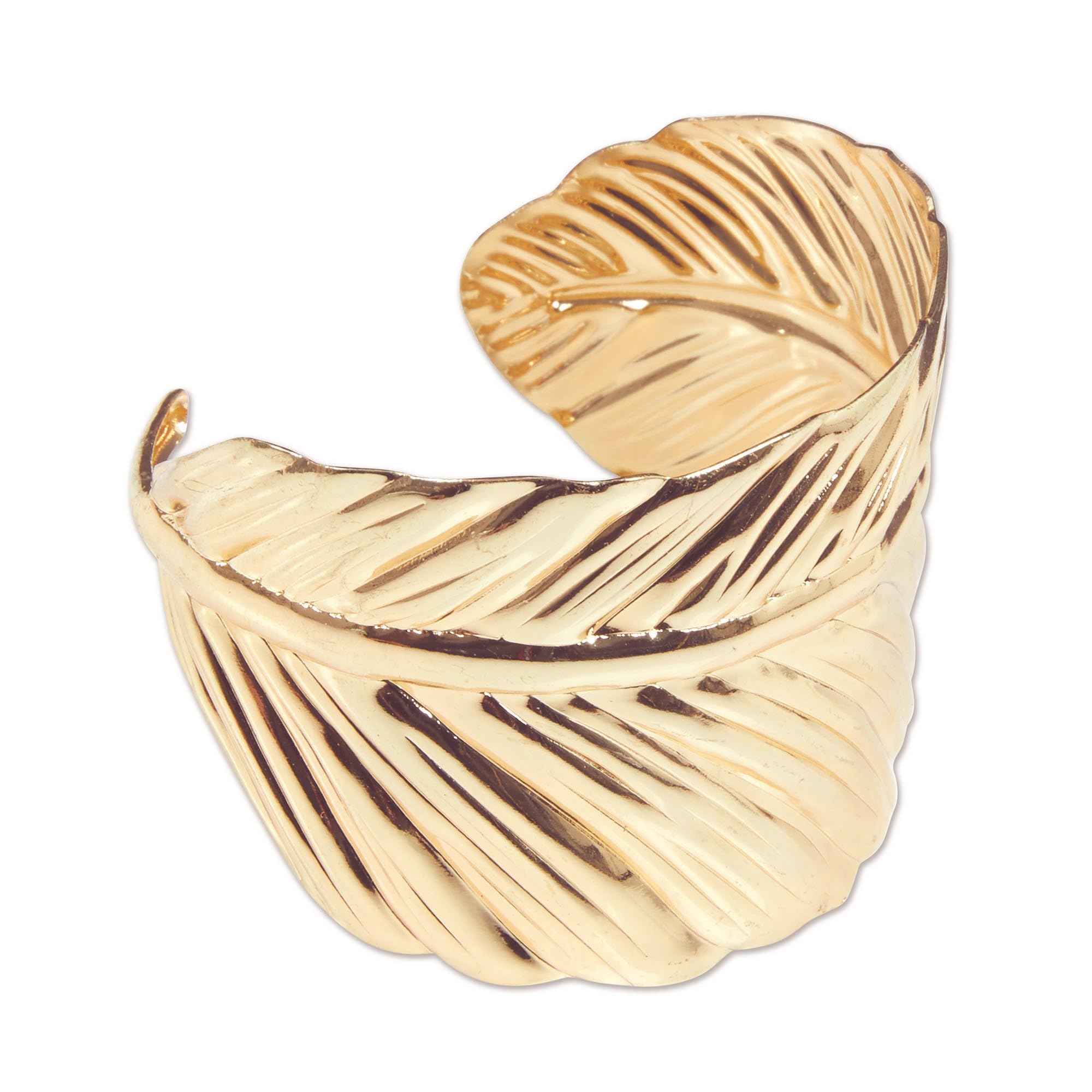 Bristol Novelty Bristol Novelty BA3220 - Brazalete con diseño de hojas, para mujer, color dorado
