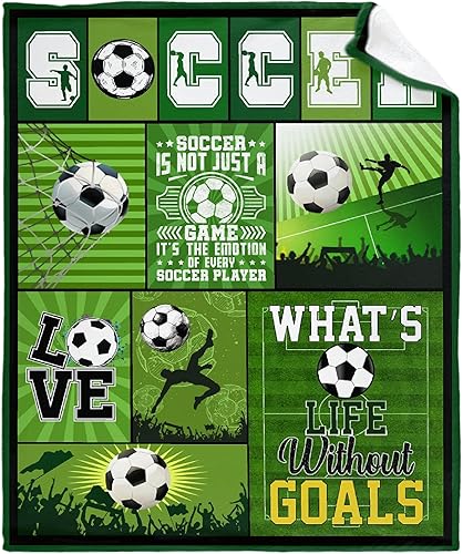 La manta de fútbol es súper suave y cálida, la manta de franela ligera es para uso en todas las estaciones, una gran opción para regalos de 50 x 40