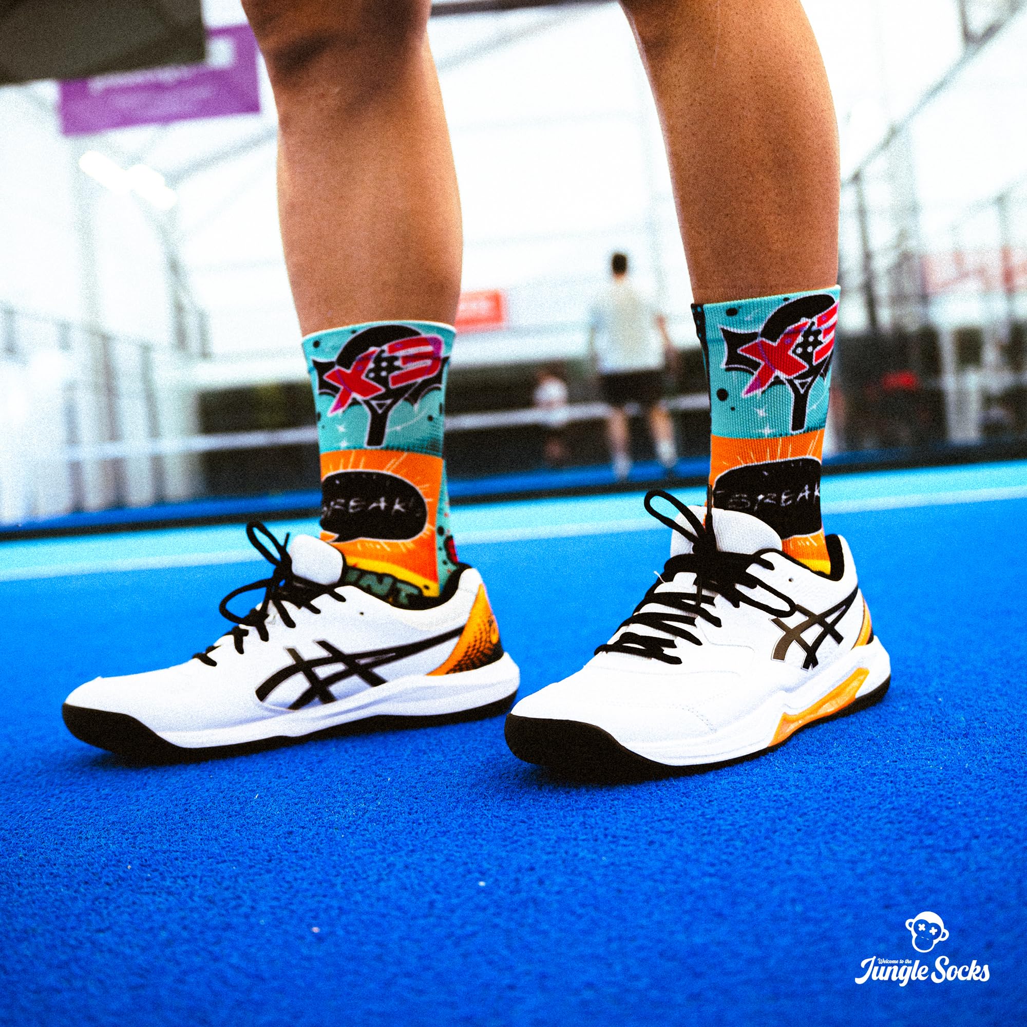 Jungle Socks Padel Series - Calcetines de Alto Rendimiento para Pádel, Transpirables, Compresivos y Reforzados.
