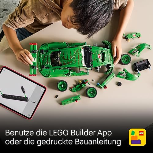 LEGO Technic Porsche 911 GT3 R REXY AO Racing Car Toy - Model Kit w/ 6-Cylinder Engine, Rear-Wheel Drive and Dinosaur Design - Gift for 11+ Year Old Boys & Motorsport Fans - 42224 - 6