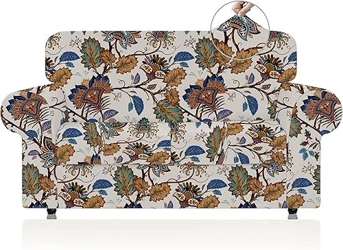 CRFATOP Fundas de sofá de 3 piezas para sofá de 2 cojines, fundas elásticas para sofá de 2 cojines, fundas de sofá lavables para sofá de dos plazas,