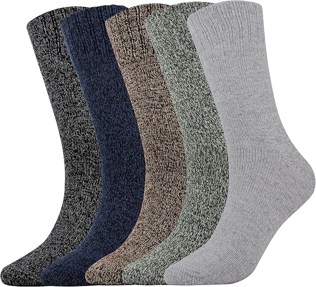 Belloxis 5 Pairs Thermal Socks Women, Wool Warm Thick Winter Socks Gifts for Women
