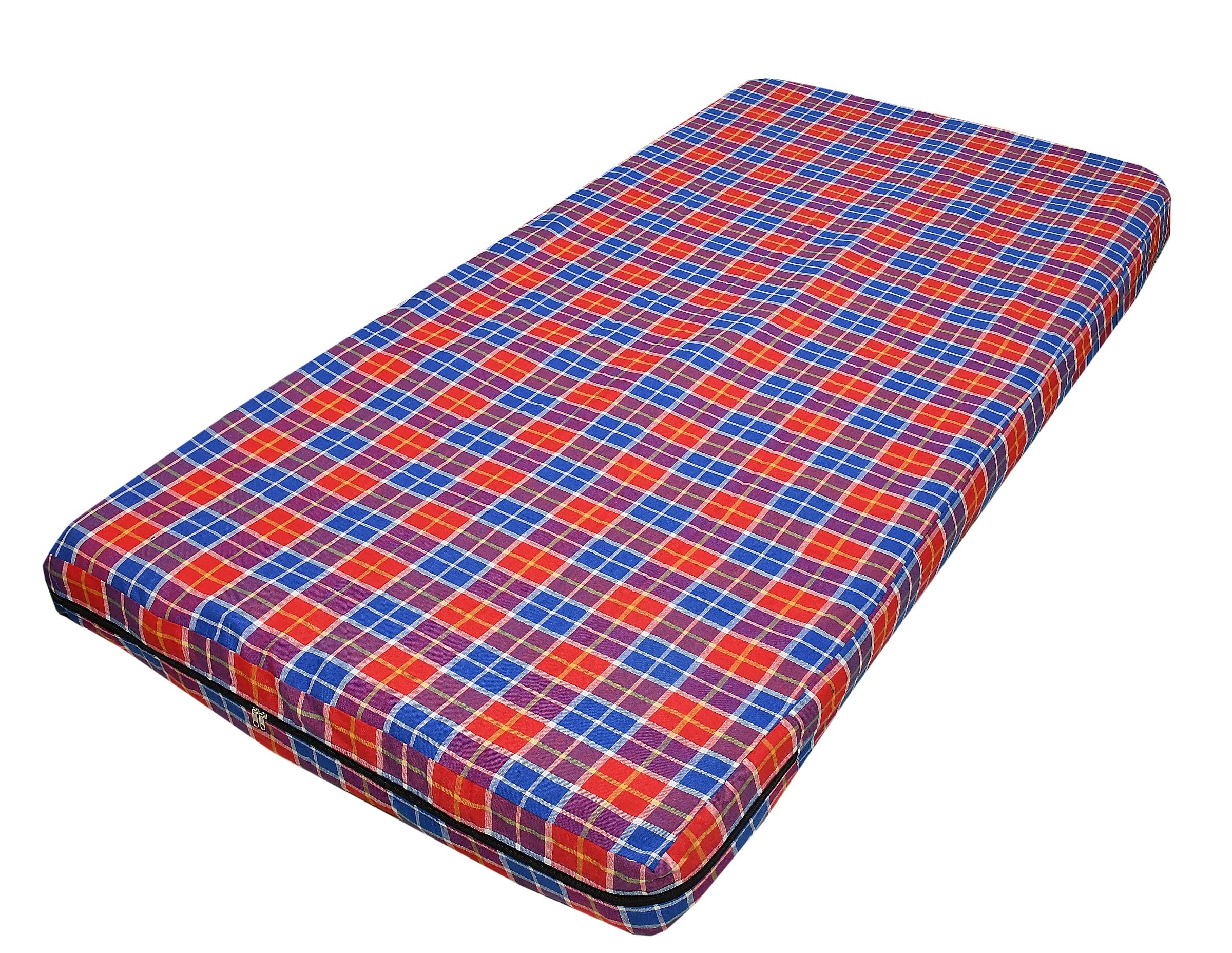 CRAZYWEAVES Mattresses Cover for Single Bed Cotton Bed Cover for Single Bed Mattresses Cover with Zip (75X60X4, Crazy 2)-image-3