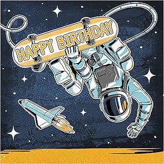 Space Skater Napkins, 48 ct