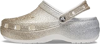 Tamanco CROCS Classic Platform Ombre Glitter Clog W - White/Gold - W8 Women