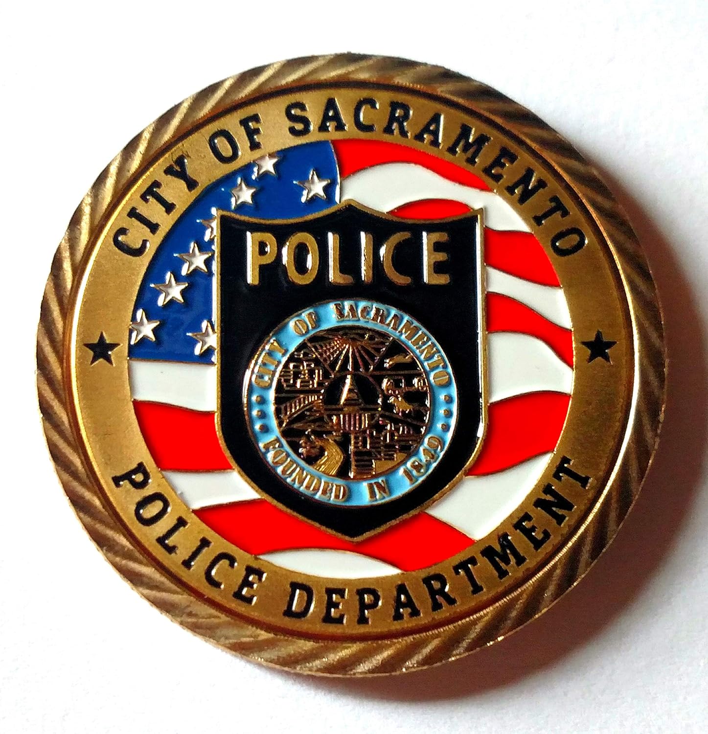 City of Sacramento Law Enforcement Police Department #1430 Challenge Honor Challenge Coin Thumbnail