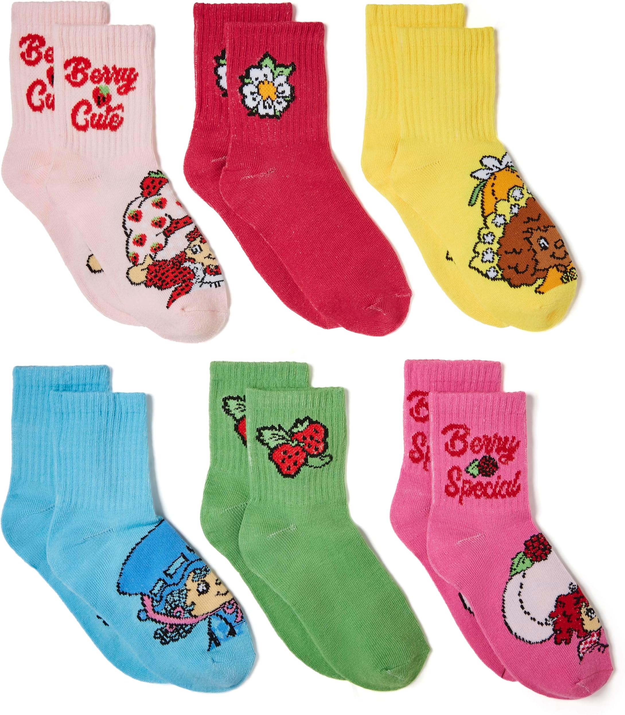 girls 6 Pack Capri Socks