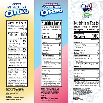 OREO and CHIPS AHOY! Gluten Free Cookies Variety Pack, 3 Packs