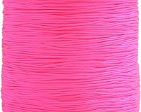 Vista 14 de KONMAY 1 rollo de cuerda de nailon para hacer pulseras de 150 yardas, trenzado de nailon Shamballa Macramé/cordón de cuentas de 0.4mm, cordón