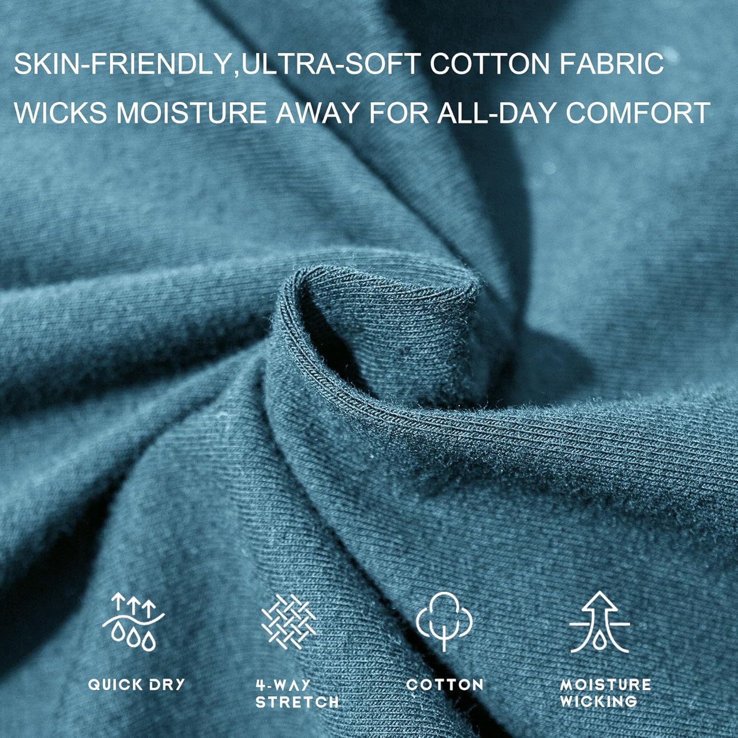 Willit Women's Shorts 10" Bermuda Cotton Long Shorts Yoga Exercise Knee Length Workout Athletic with Pockets - Image 4