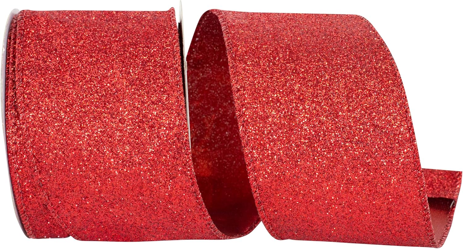 Reliant Ribbon 97896W-065-40F Ribbon, 2-1/2 Inch X 10 Yards, Red