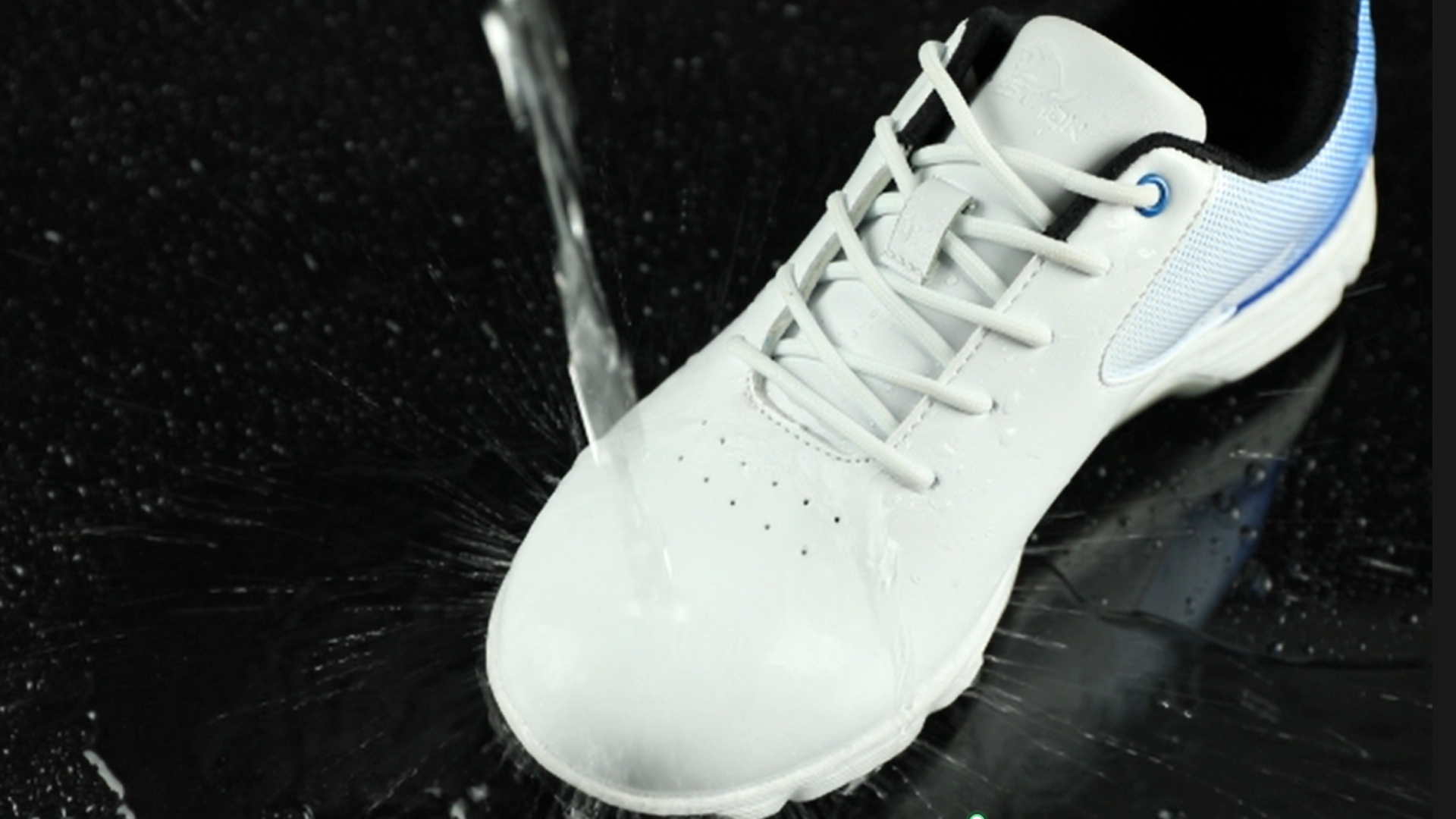 Thestron Mens Size 9 White Faux Leather Lace Up Oxford Golf Course Shoes Bruno Marc Men main image 2