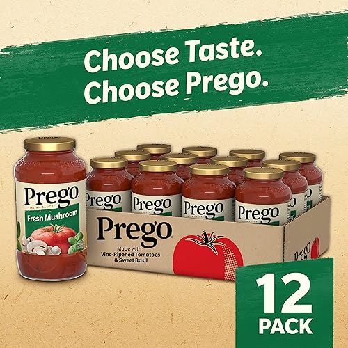 Vista 51 de Prego Salsa italiana de carne de salchicha y ajo, tarro de 23.5 onzas (caja de 12)