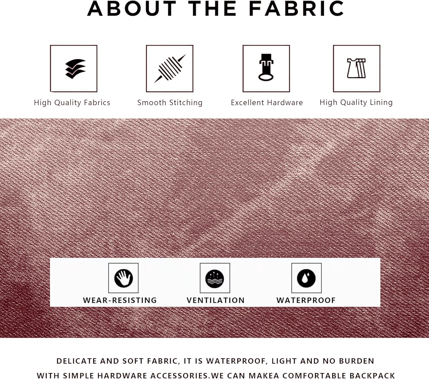 Backpack Purse for Women PU Leather Backpack Ladies Fashion Handbag Designer Shoulder Bag Small Travel Bag Pink - Image 7