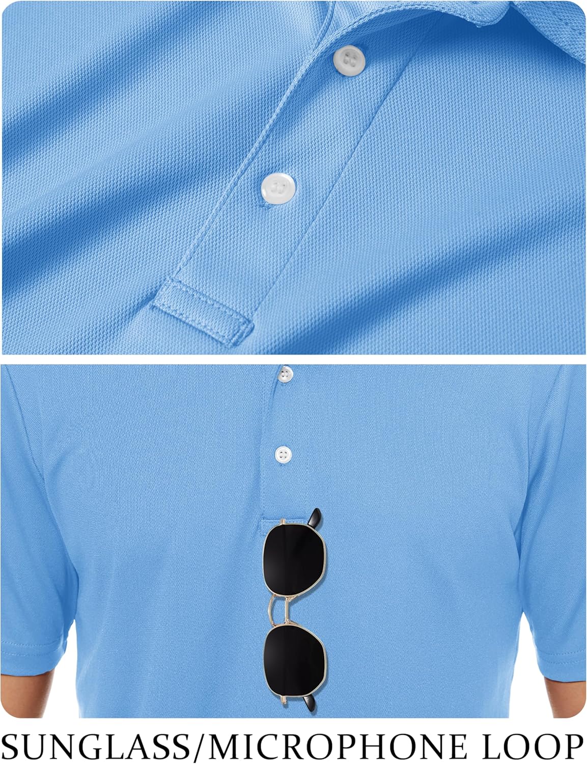 TACVASEN Mens Golf Shirt Dry Fit Mens Polo Shirts Short Sleeve Performance Golf Polos for Men with Collar Work Shirts - Image 4