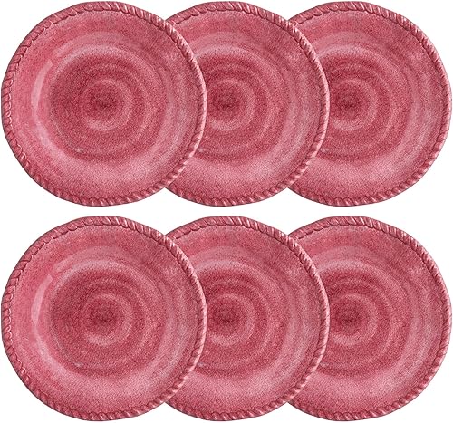 Miniatura 5 de UP ware - Juego de 6 platos de ensalada de melamina, sin BPA, aptos para lavavajillas, platos de ensalada para risotto, pasta y ensalada, platos de