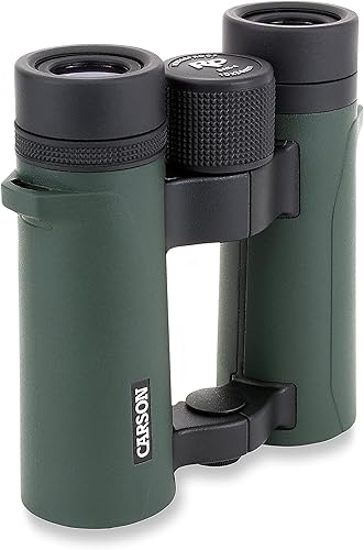 Miniatura 2 de Carson Prismáticos compactos de alta definición impermeables de puente abierto de 0.394 x 1.339in