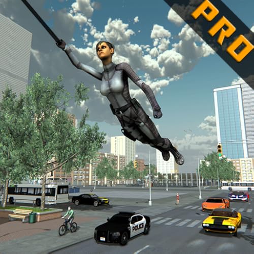 Flying Girl Rope Hero Pro Spider Swing Game