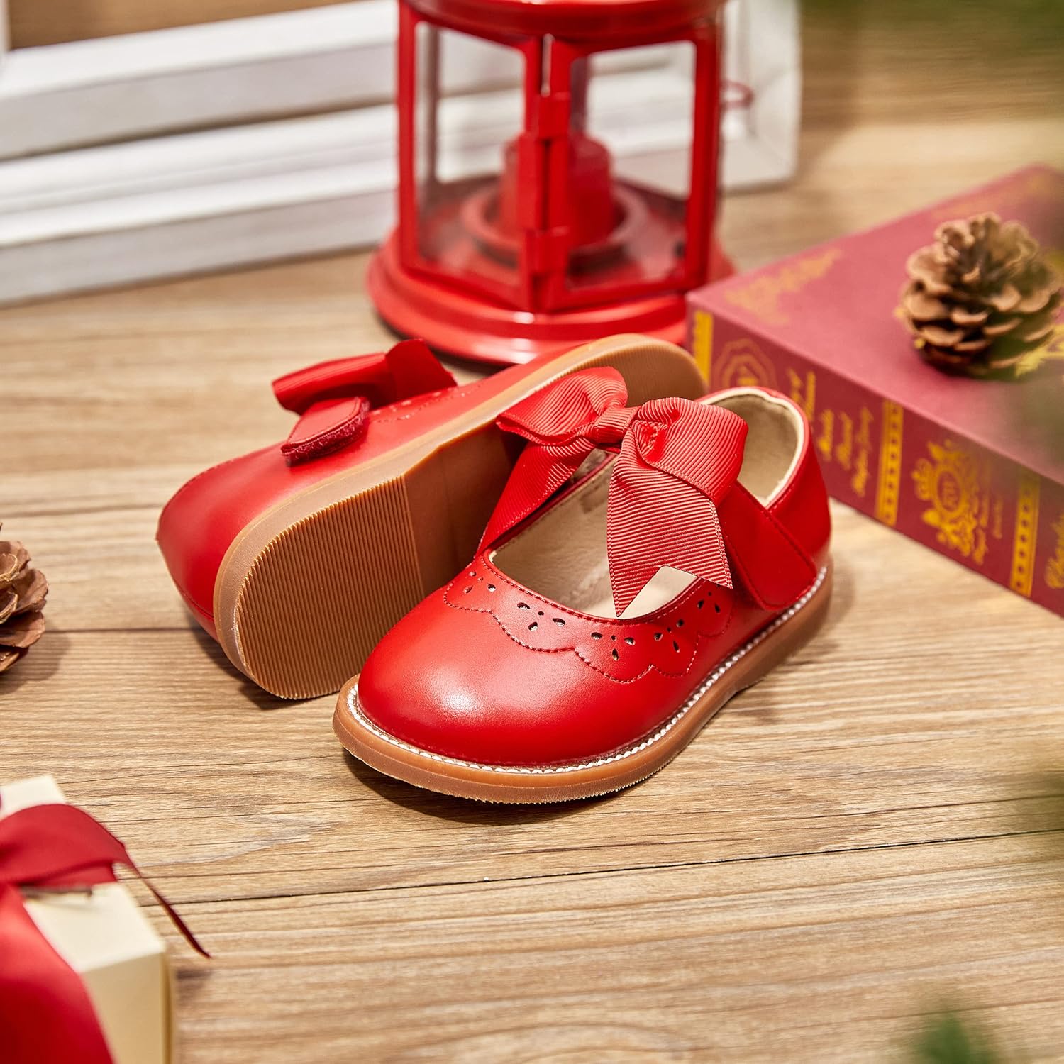 Kolan Todder Little Girls Oxford Shoes Mary Jane T-Strap School Uniform Party Dress Flat Shoes - Image 8