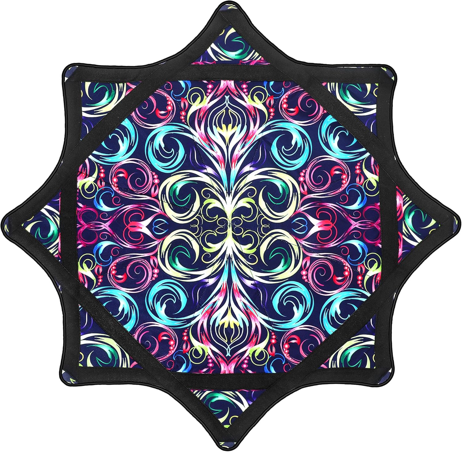 Beginner to Pro Spinning Cloth Flow Toy – Colorful Juggling Prop, 24.4 Inch 300 Grams, Flow Star Style (Paisley Pattern)