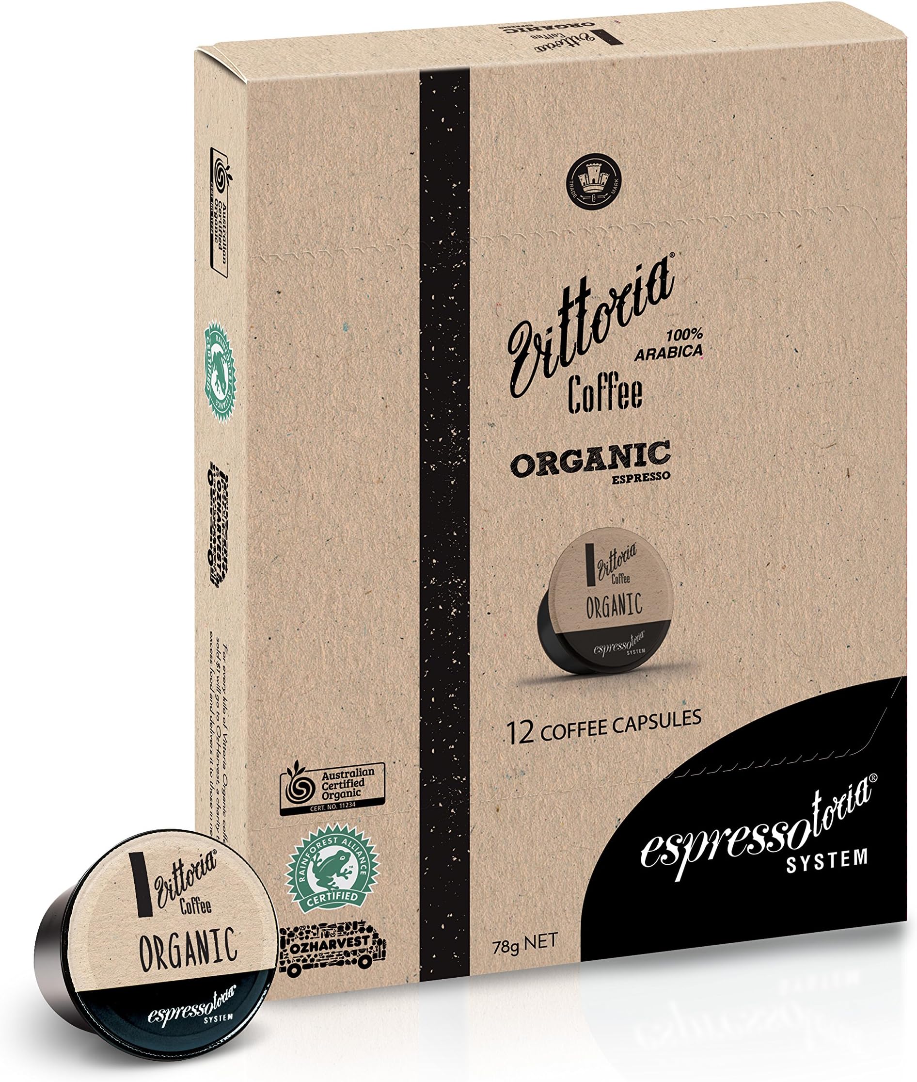 Vittoria Coffee Organic Capsules
