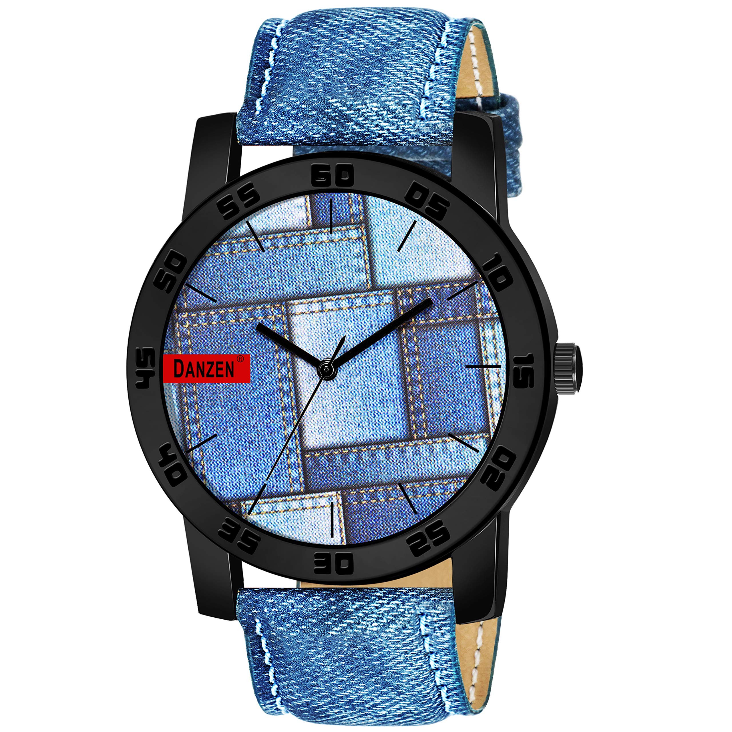 DANZEN Quartz Analogue Denim Strap Mens Watch DZj-1106 (B08L6X13YX) Amazon Price History, Amazon Price Tracker