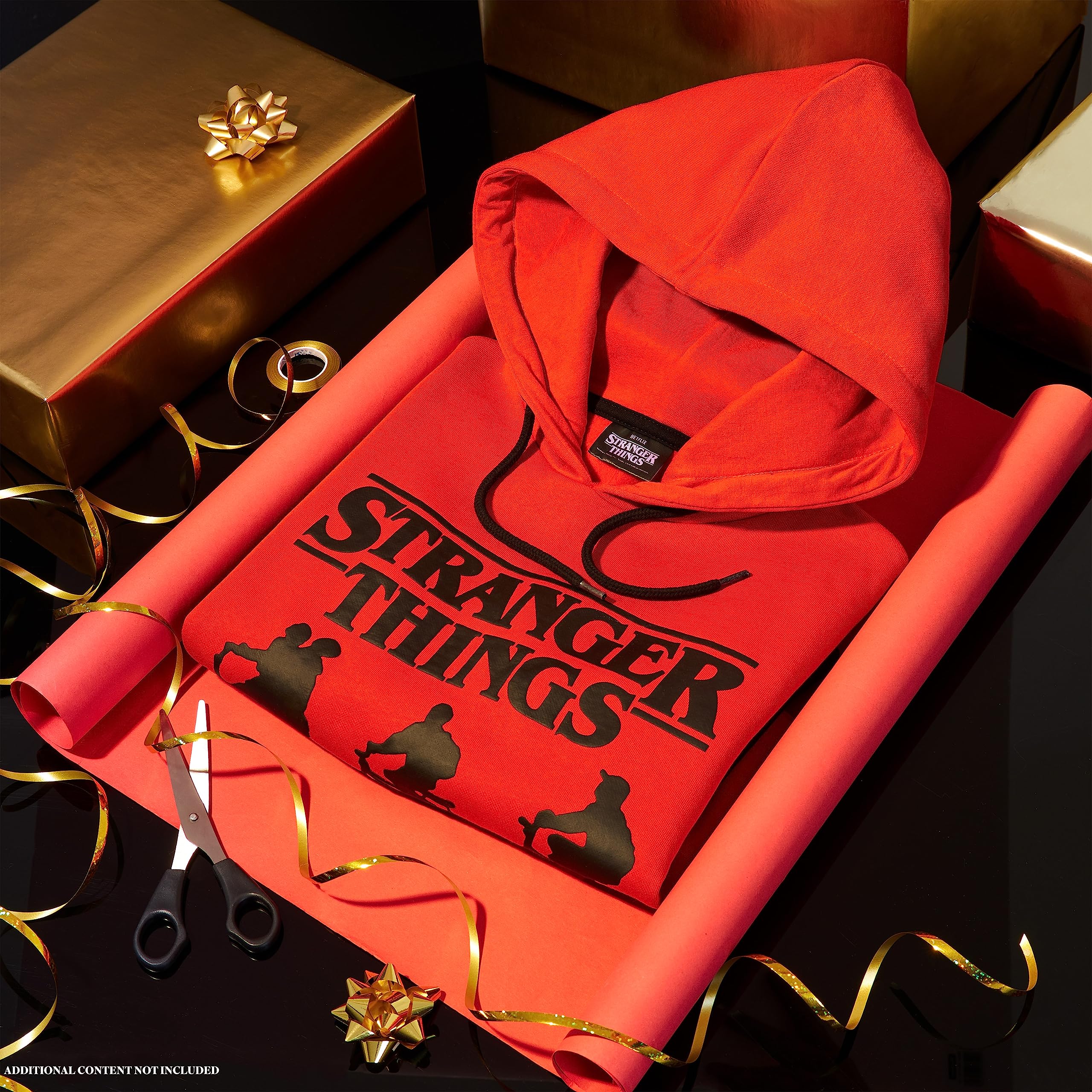 Stranger Things Sudadera Niña y Adolescentes 9-16 Años Sudadera con Capucha Regalos Cumpleaños Niños Colegio (Rojo/Negro, 14-15 Años)