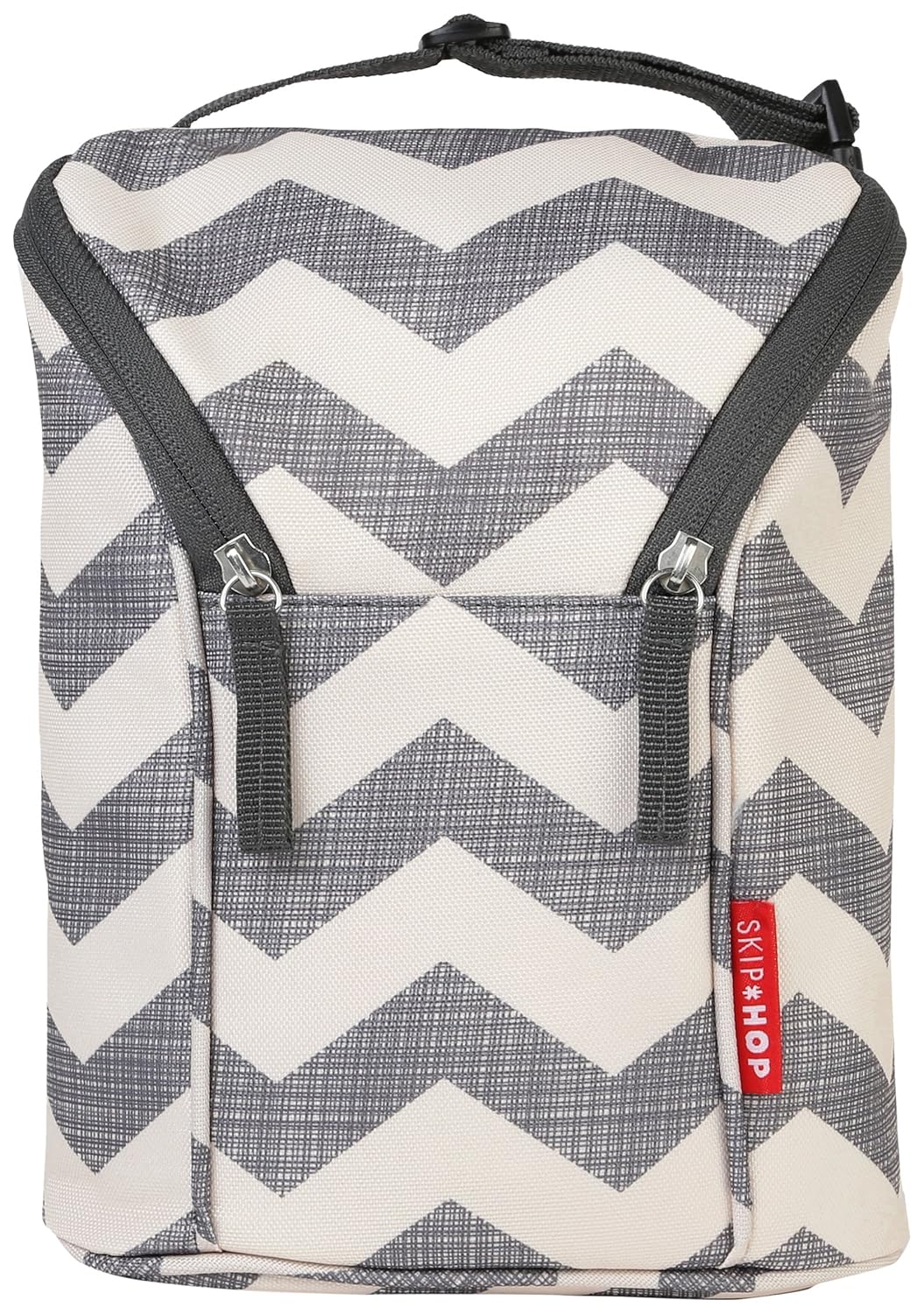 Skip Hop Grab-and-Go Insulated Double Bottle Bag, Chevron