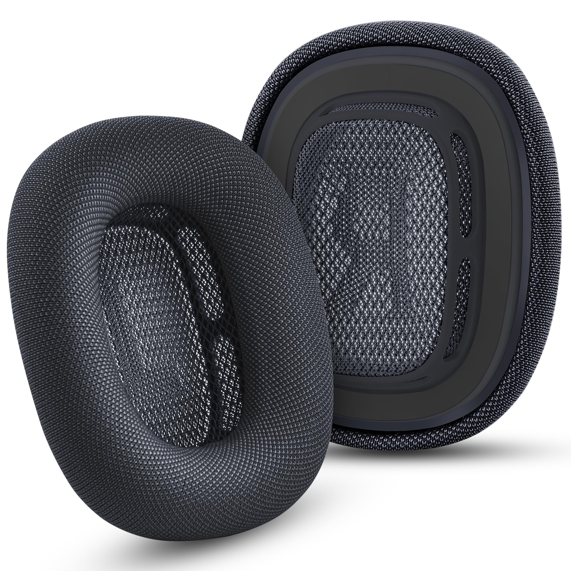 Replacement Ear Cushions for Apple AirPod Max Upgraded Memory Foam Pad with Durable Fabric,Sound Insulation and Noise Reduction,Strong Magnetic Fit,Sweat-Resistant,Breathable Comfor(Midnight)