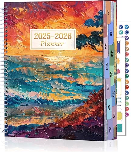 Miniatura 11 de CAGIE Agenda 2025-2026: 18 meses julio 2025 - diciembre 2026, calendarios planificadores semanales y mensuales de 8.5 x 11 pulgadas, grandes