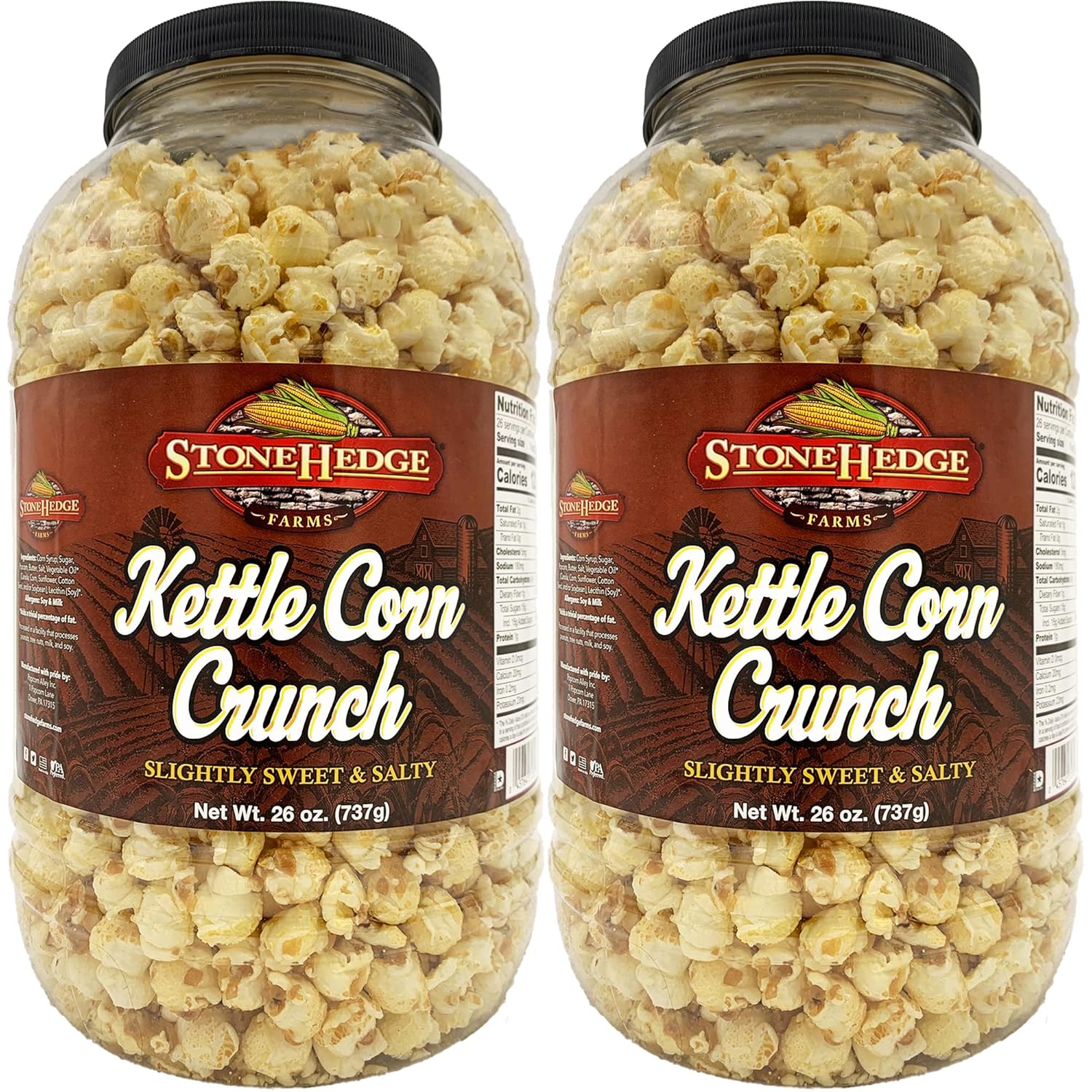 Stonehedge Farms Kettle Corn Crunch Popcorn Barrel 2 Pack