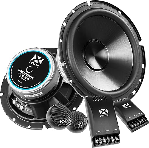 Miniatura 9 de NVX VSP65KIT2F 750W Peak (250W RMS) 6.5" 2-Ohm V-Series Sistema de altavoces componentes de 2 vías con tweeters de cúpula de seda de 0.984in