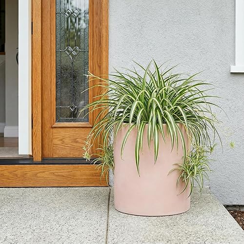 Miniatura 7 de FaithLand Maceta de 14 pulgadas, se adapta perfectamente al soporte moderno de mediados de siglo, tapón de drenaje y pantalla de malla de drenaje,