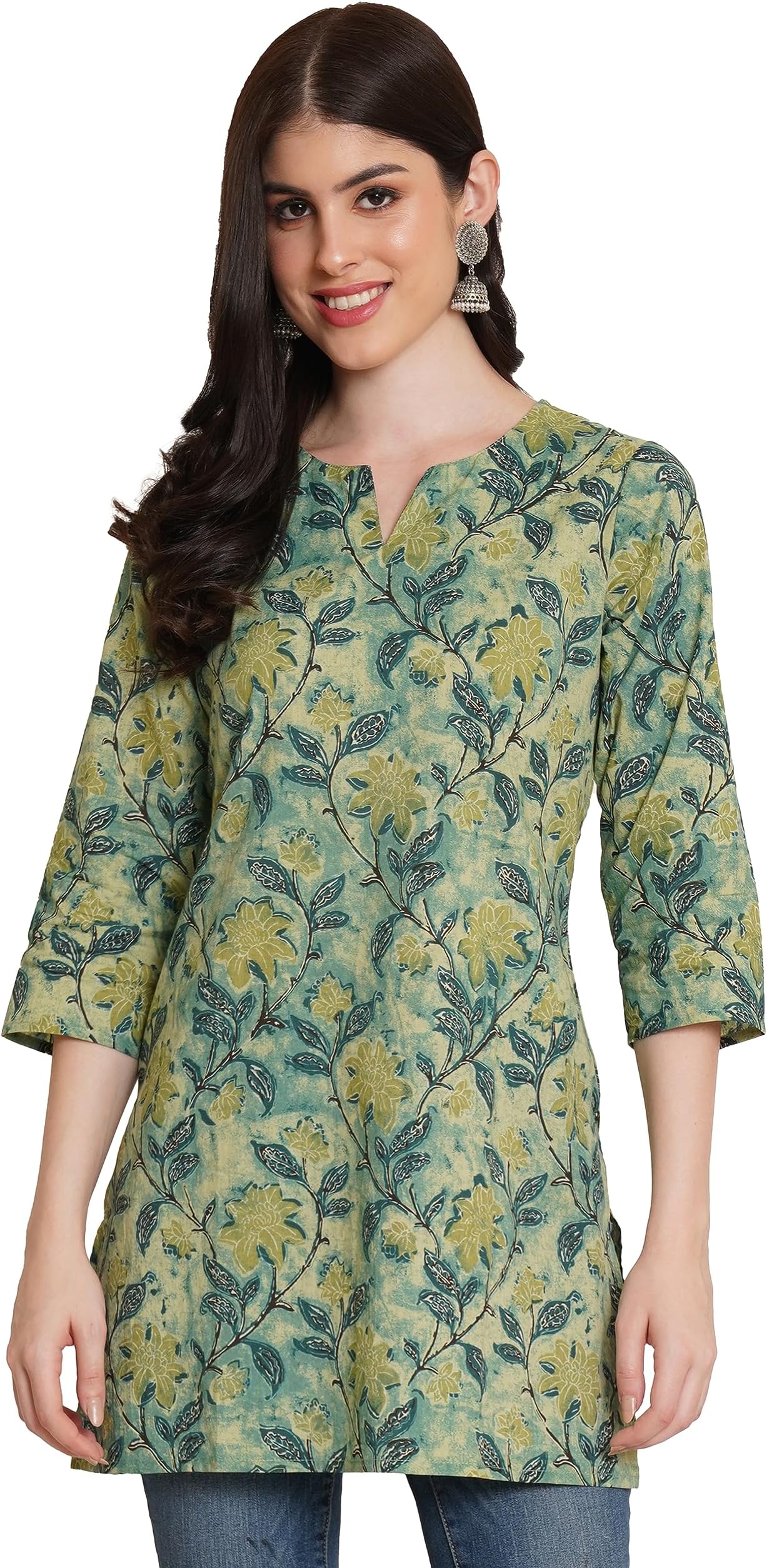 COTLAND FashionsJaipuri Cotton Printed Short Kurti for Women