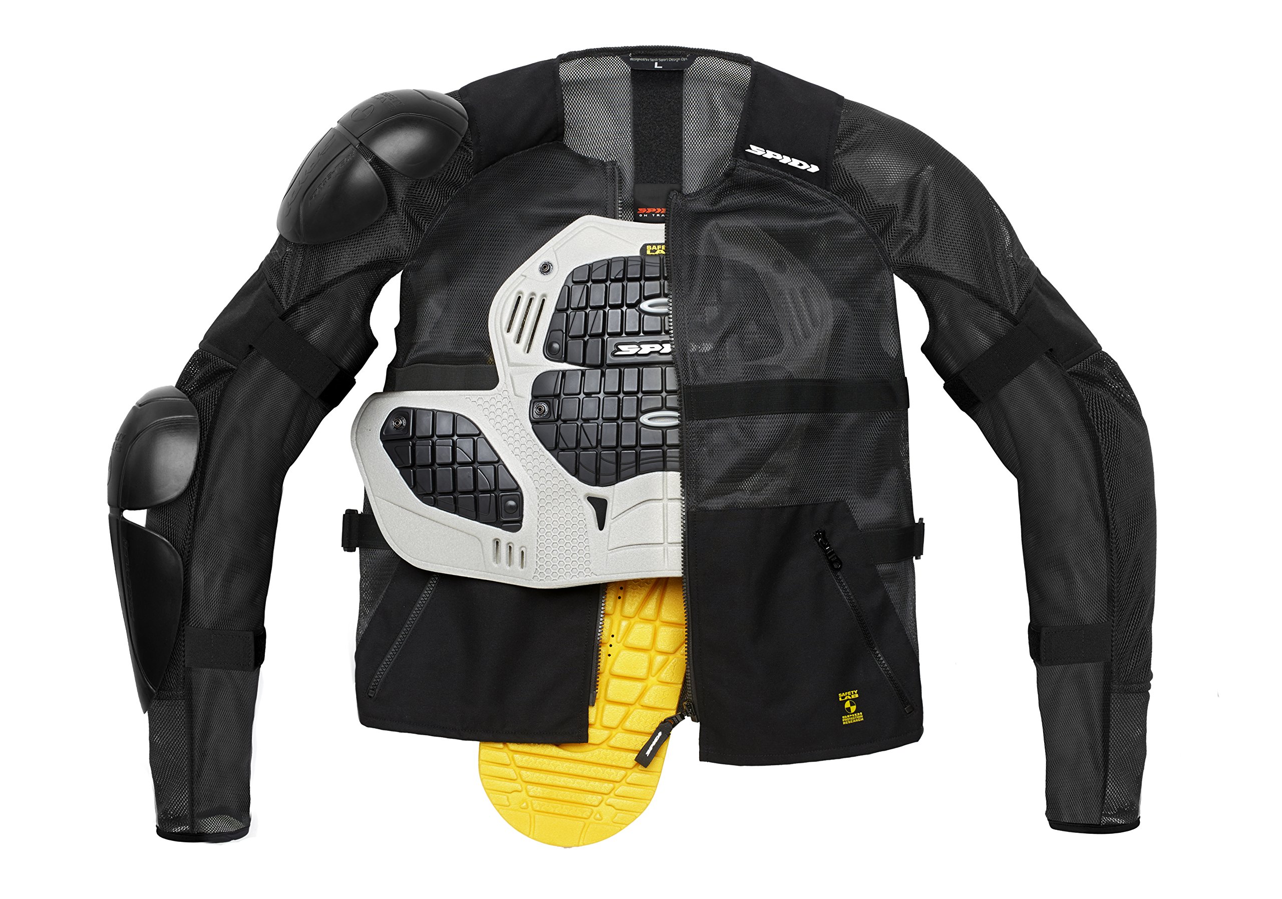 Spidi Motorcycle Airtech Armor Textile Jacket, Black, XXL