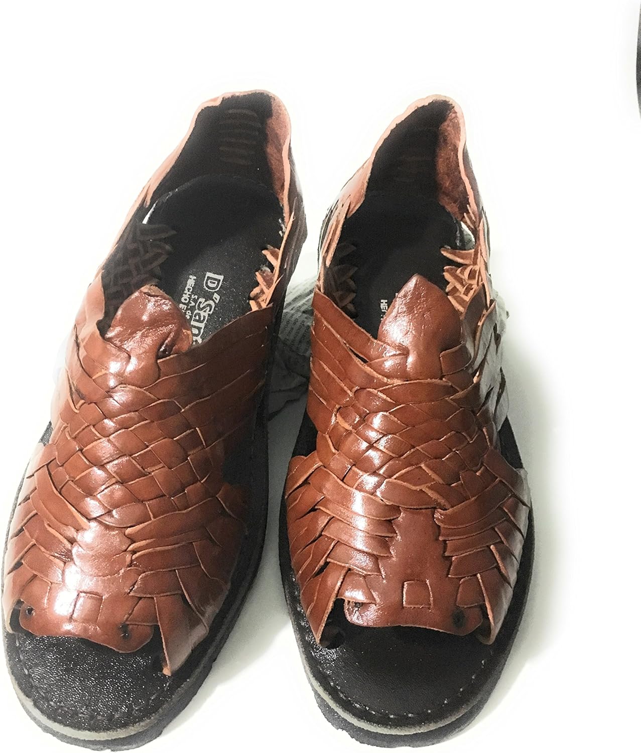 mens huaraches - Premium Woven Leather
