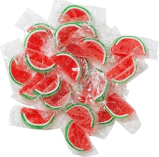 Boston Fruit Slice Individually Wrapped Gourmet Gummy Candy 1lb Box (Watermelon)