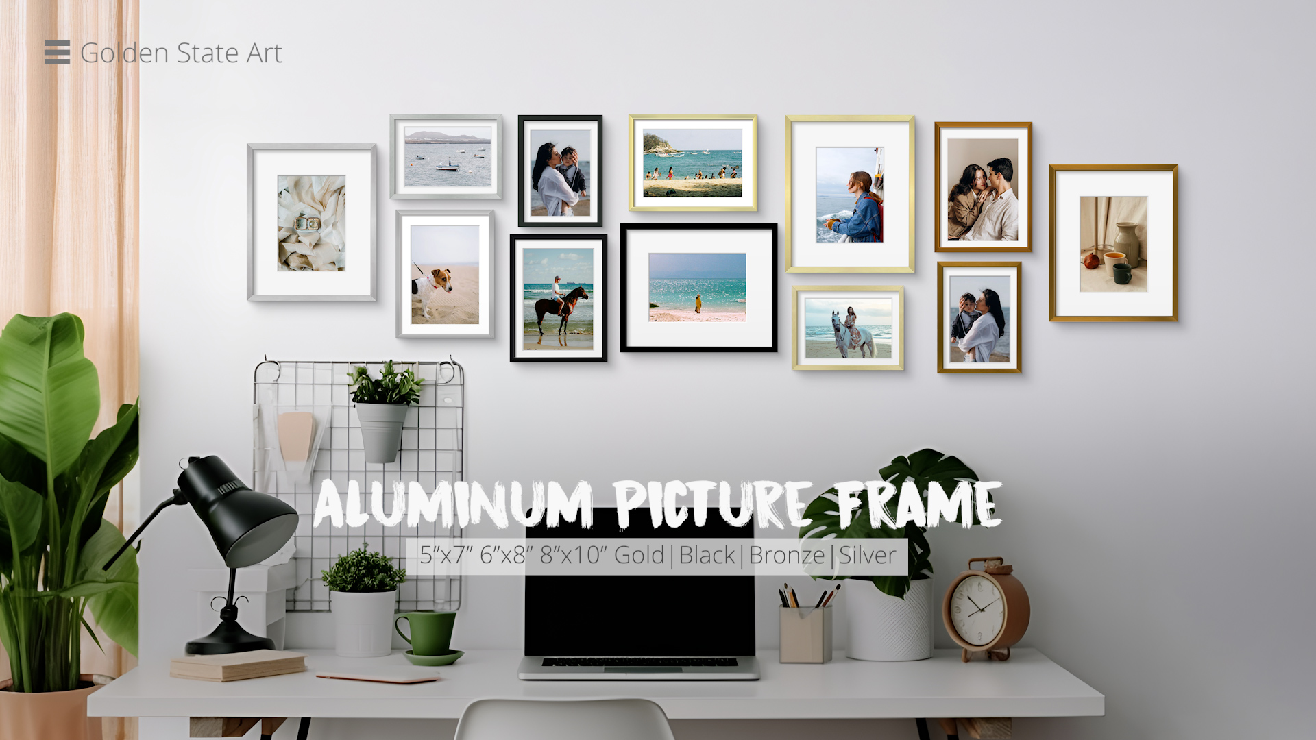 Amazon.com - Golden State Art, Bronze 6x8 Aluminum Picture Frame