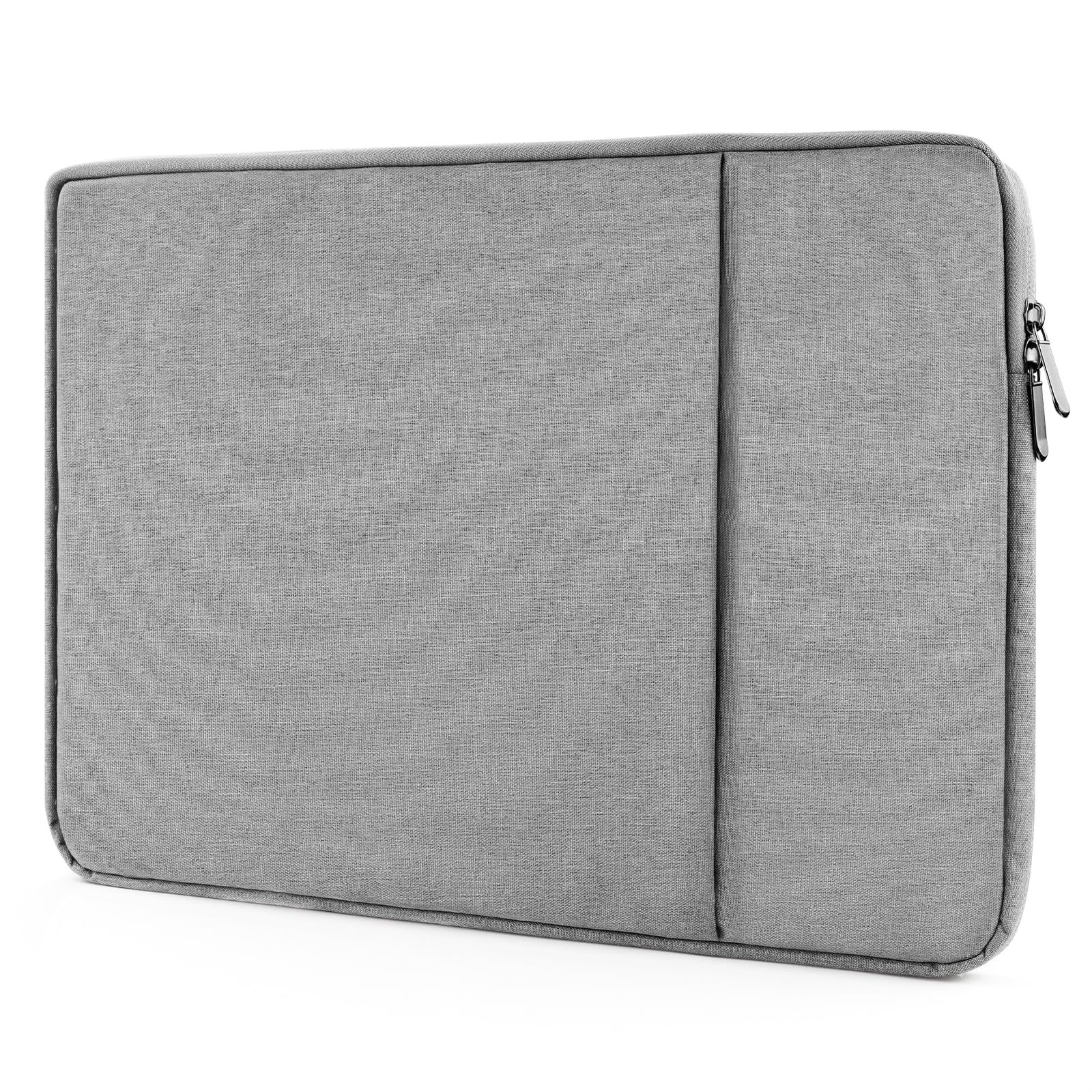 XRXYMQ Laptop Sleeve 15,6 Zoll Wasserdicht Grau für MacBook Acer Asus | Wasserdichte Laptop Hülle 15,6 Zoll, mit Fach, Schutz vor Kratzern und Stößen, kompatibel mit Laptops von Asus und Samsung